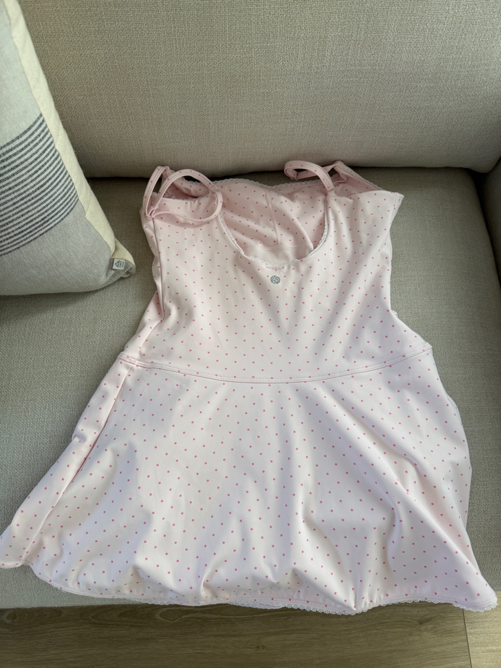 Pink Polka Dot Mini Dress- AS Revival